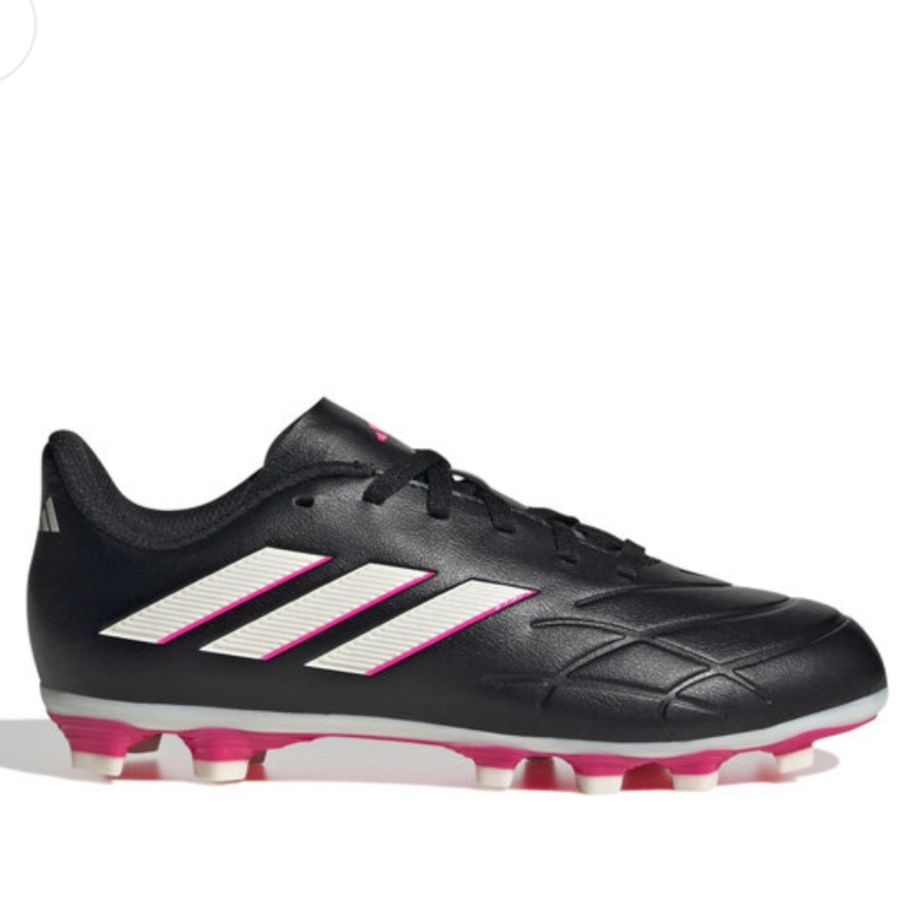 BIG GIRLS ADIDAS COPA PURE .4 FxG BLACK PINK OUTDOOR SOCCER SHOE SZ 6 ACTIVEWEAR